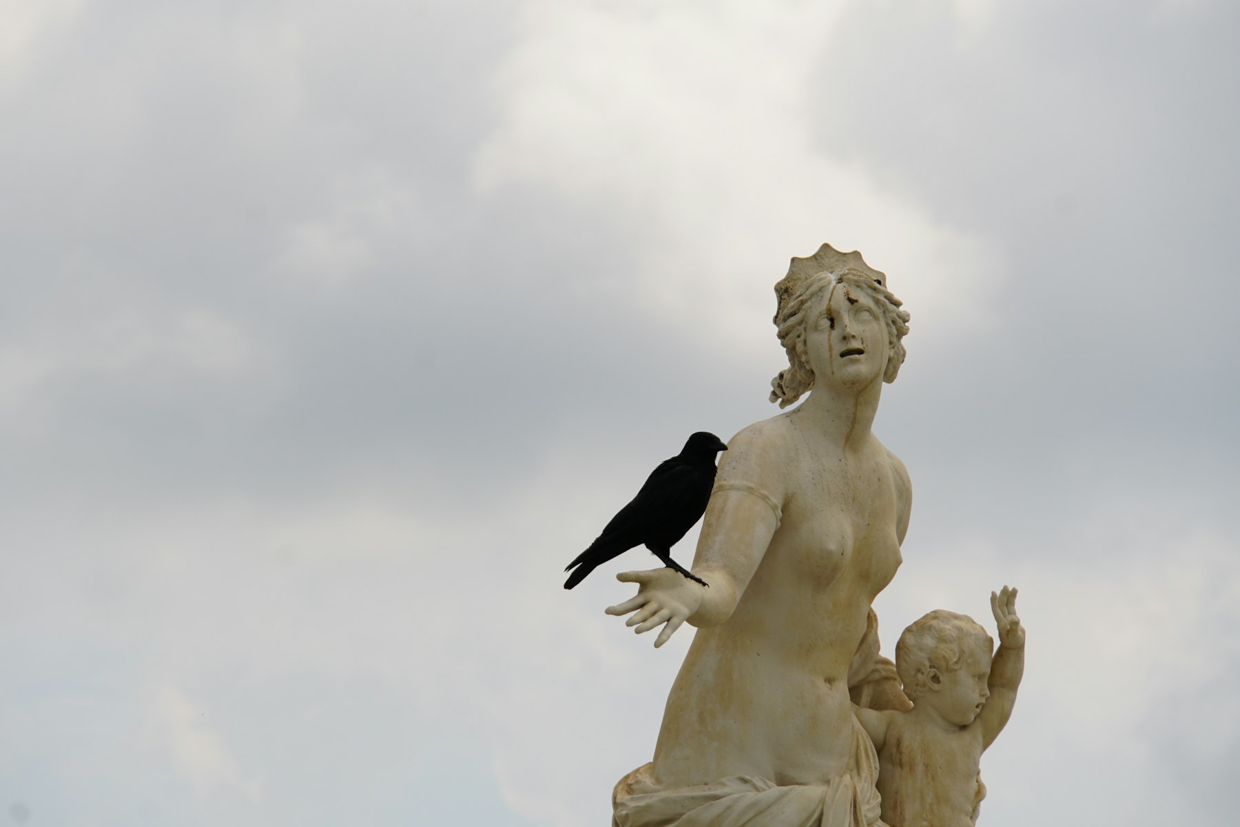 Garden statue on the Versailles estate grounds